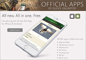 Official App of Ducks Unlimited for iPhone and Android